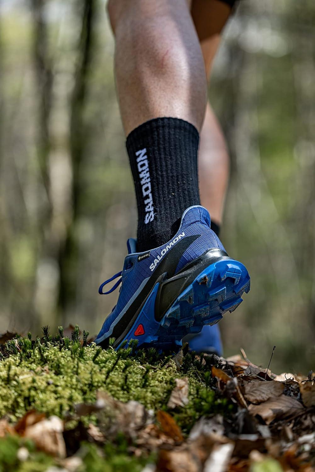 image:imageSalomon Mens Alphacross 5 GoreTEX Trail Running ShoesBlue PrintLapis BlueWhite