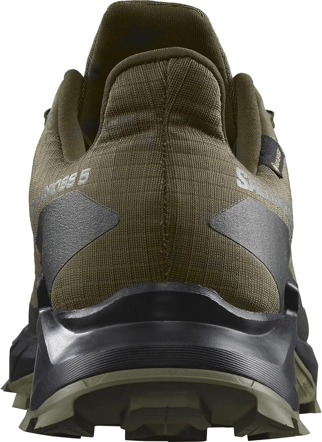 image:imageSalomon Mens Alphacross 5 GoreTEX Trail Running ShoesOlive NightBlackDeep Lichen Green