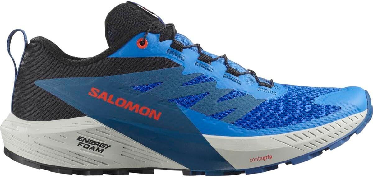 image:imageSalomon Mens Sense Ride 5 Trail Running ShoesFrench Blue Black Dark Blue
