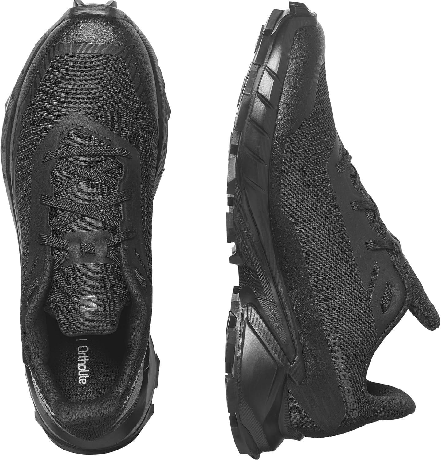 image:imageSalomon Womens ALPHACROSS 5 Trail Running Shoes for WomenBlackBlackEbony