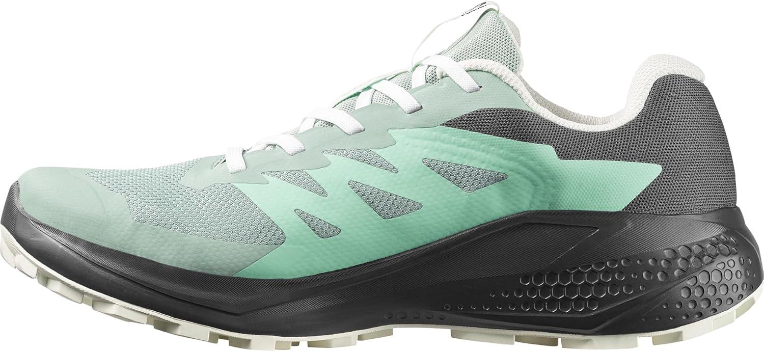 image:imageSalomon Womens Alphaglide GoreTex Trail Running Shoe Waterproof AllTerrain Shoes for Trail Running amp HikingGreen MilieuAsphaltClearly Aqua
