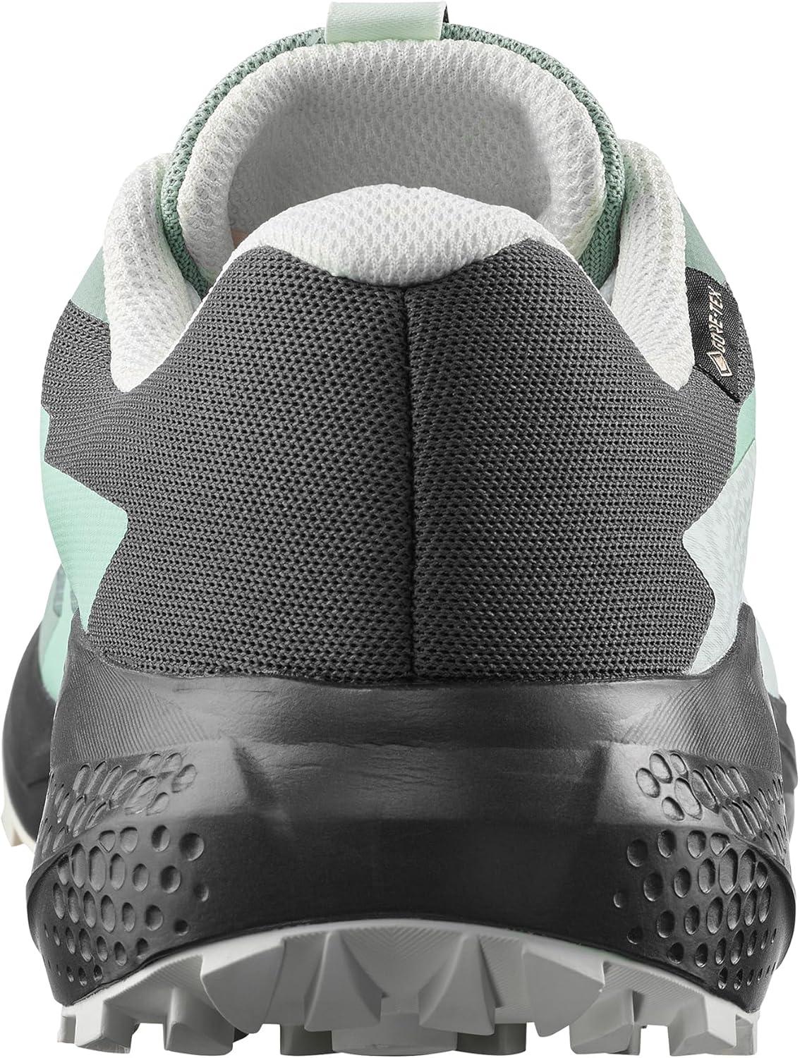 image:imageSalomon Womens Alphaglide GoreTex Trail Running Shoe Waterproof AllTerrain Shoes for Trail Running amp HikingGreen MilieuAsphaltClearly Aqua