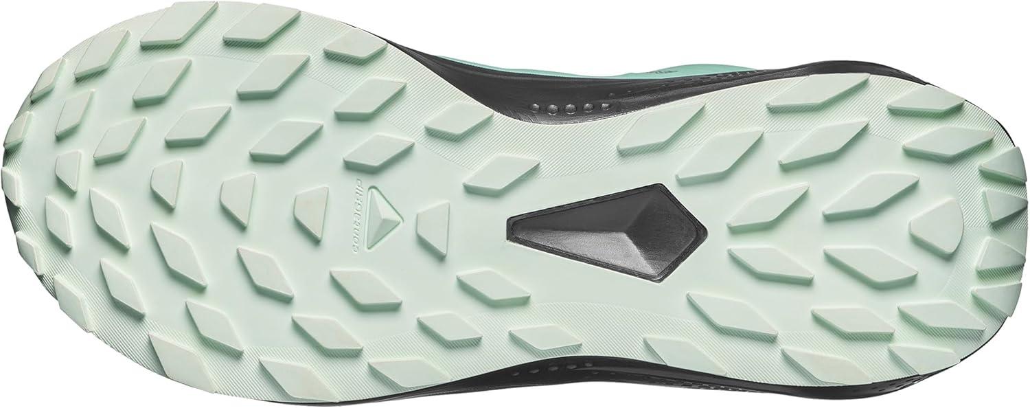 image:imageSalomon Womens Alphaglide GoreTex Trail Running Shoe Waterproof AllTerrain Shoes for Trail Running amp HikingGreen MilieuAsphaltClearly Aqua
