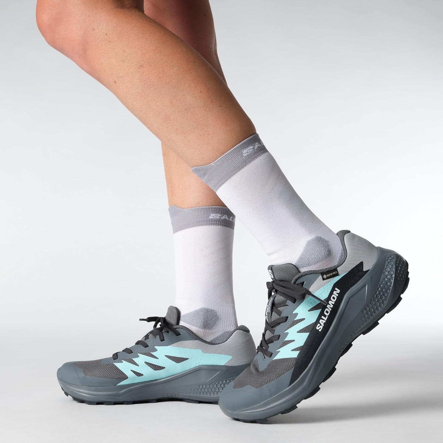 image:imageSalomon Womens Alphaglide GoreTex Trail Running Shoe Waterproof AllTerrain Shoes for Trail Running amp HikingTurbulenceAruba BlueDark Navy