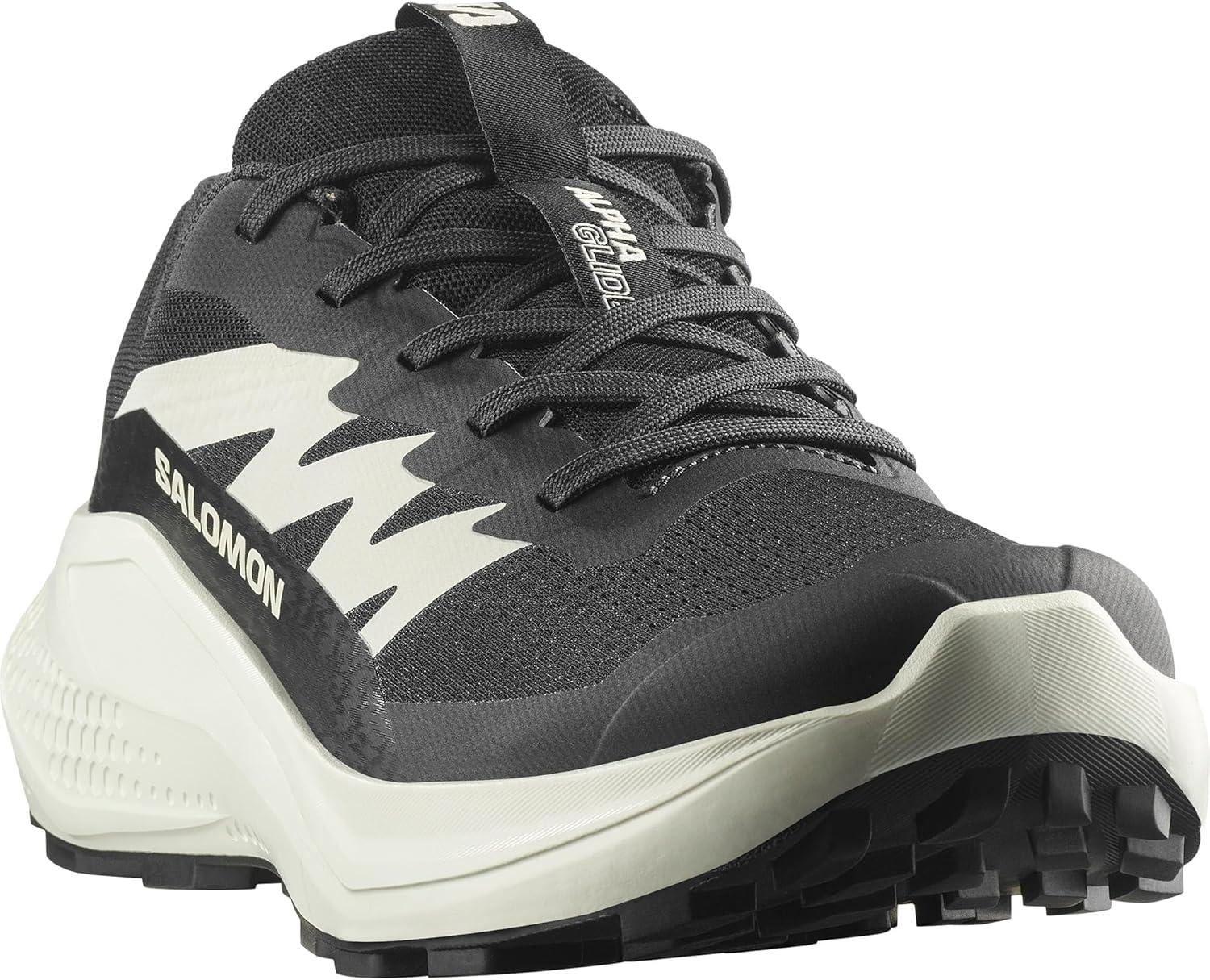 image:imageSalomon Womens Alphaglide Trail Running Shoe Lightweight Cushioning and AllTerrain Grip for Trail Running amp HikingBlackPhantomIcicle