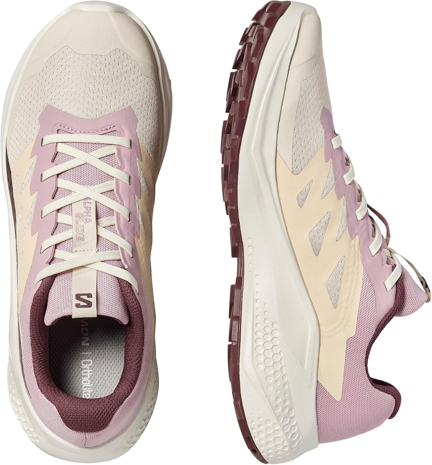 image:imageSalomon Womens Alphaglide Trail Running Shoe Lightweight Cushioning and AllTerrain Grip for Trail Running amp HikingBrown
