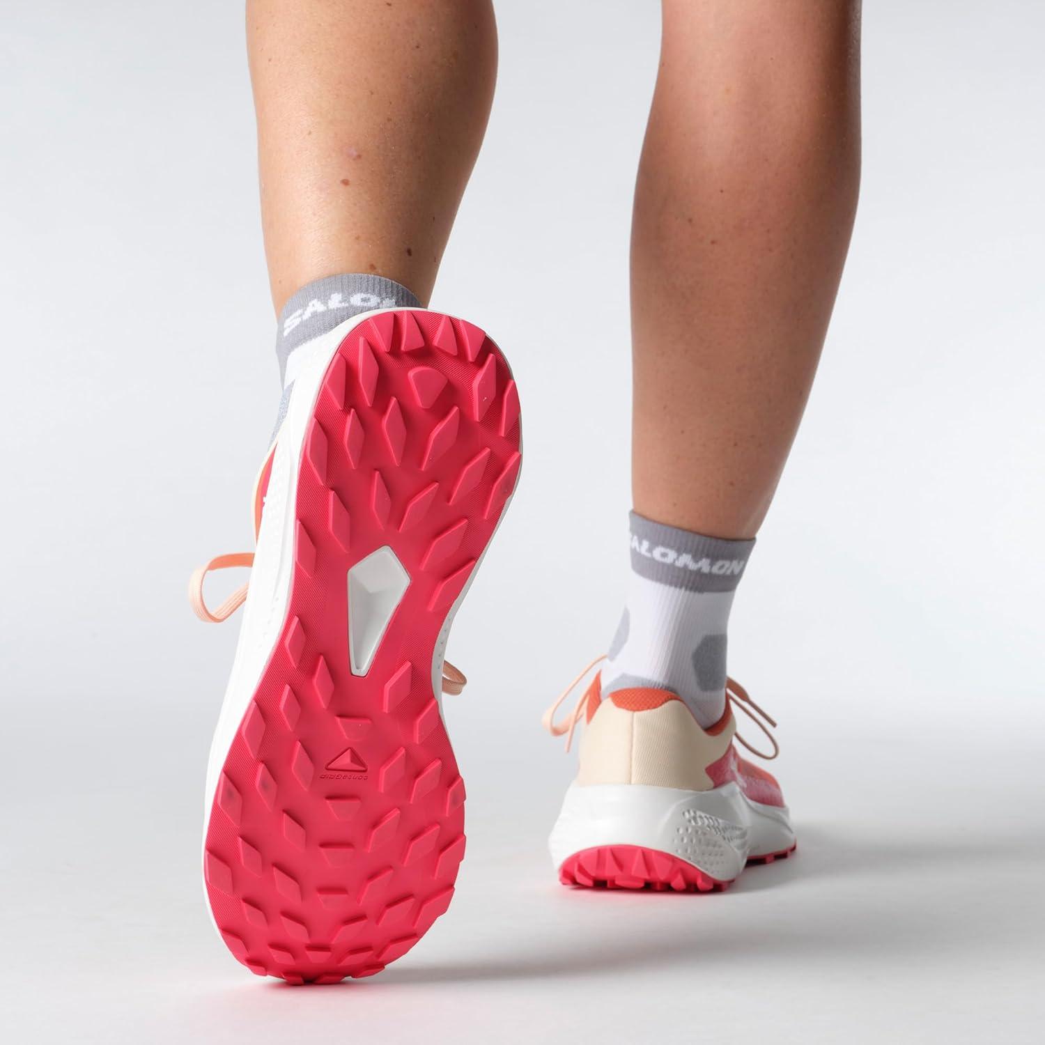 image:imageSalomon Womens Alphaglide Trail Running Shoe Lightweight Cushioning and AllTerrain Grip for Trail Running amp HikingEmberglowWhiteRouge Red