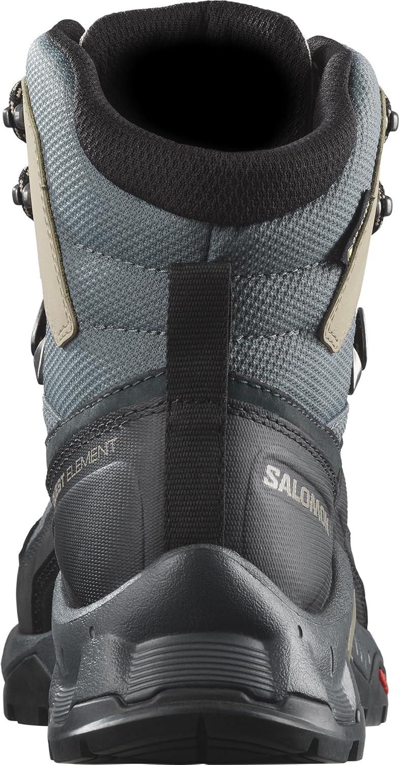 image:imageSalomon Womens Quest Element GoreTex Waterproof Neutral Leather Hiking BootsEbonyRainy DayStormy Weather