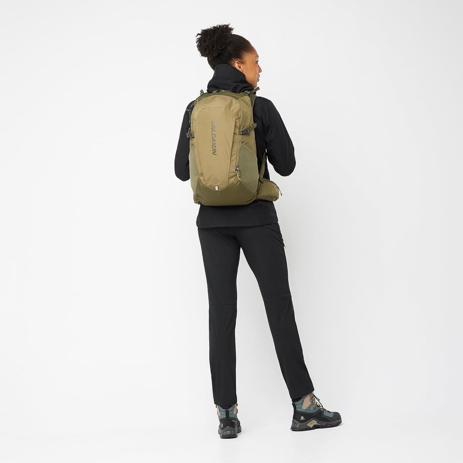 image:imageSalomon Womens Quest Element GoreTex Waterproof Neutral Leather Hiking BootsEbonyRainy DayStormy Weather