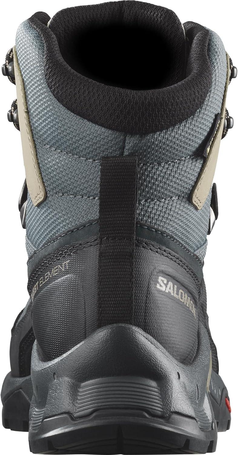 image:imageSalomon Womens Quest Element GoreTex Waterproof Neutral Leather Hiking BootsEbonyStormy WeatherRainy Day