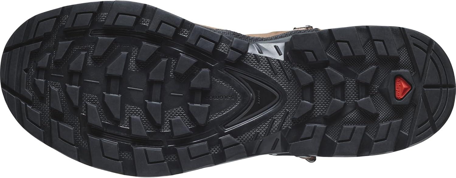 image:imageSalomon Womens Quest Element GoreTex Waterproof Neutral Leather Hiking BootsMocha MoussePewterMarine Blue