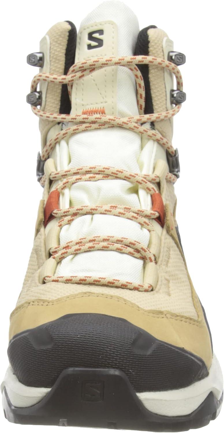 image:imageSalomon Womens Quest Element GoreTex Waterproof Neutral Leather Hiking BootsSafariVanilla IceMecca Orange