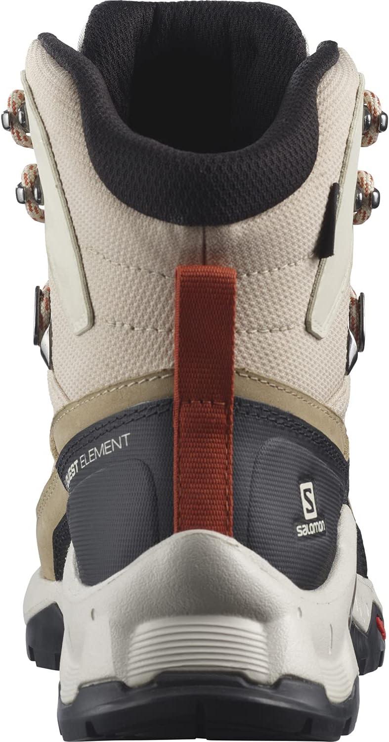 image:imageSalomon Womens Quest Element GoreTex Waterproof Neutral Leather Hiking BootsSafariVanilla IceMecca Orange