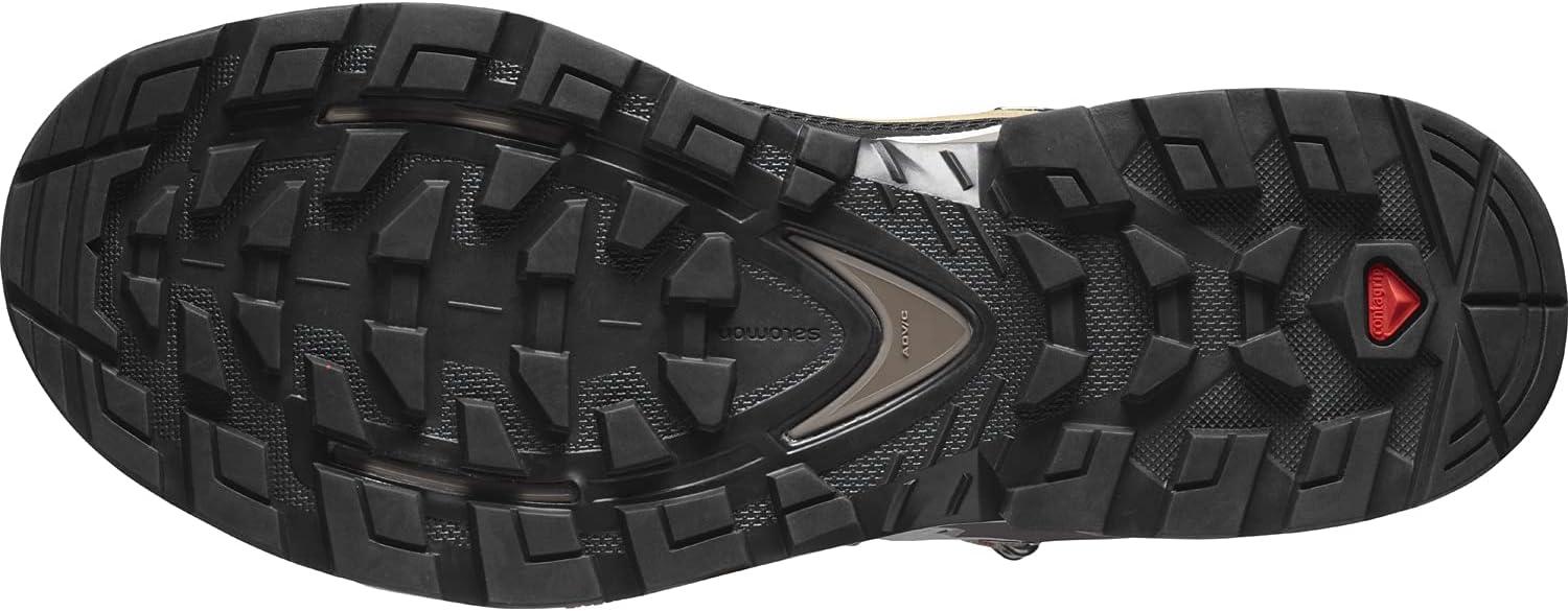 image:imageSalomon Womens Quest Element GoreTex Waterproof Neutral Leather Hiking BootsSafariVanilla IceMecca Orange