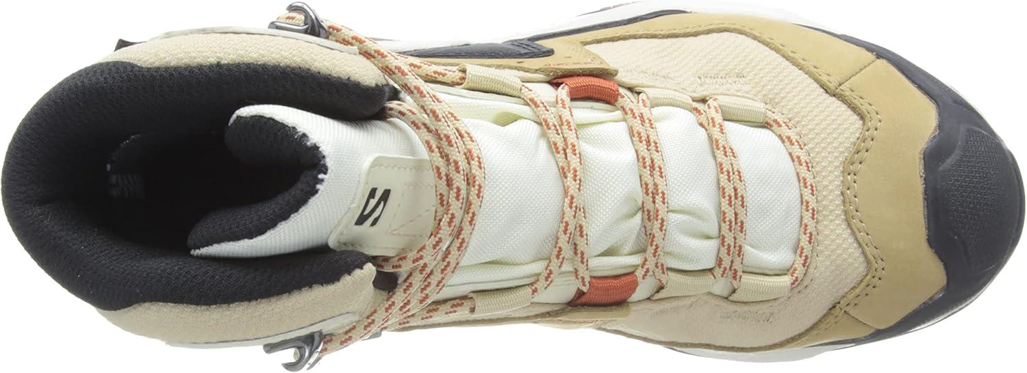 image:imageSalomon Womens Quest Element GoreTex Waterproof Neutral Leather Hiking BootsSafariVanilla IceMecca Orange