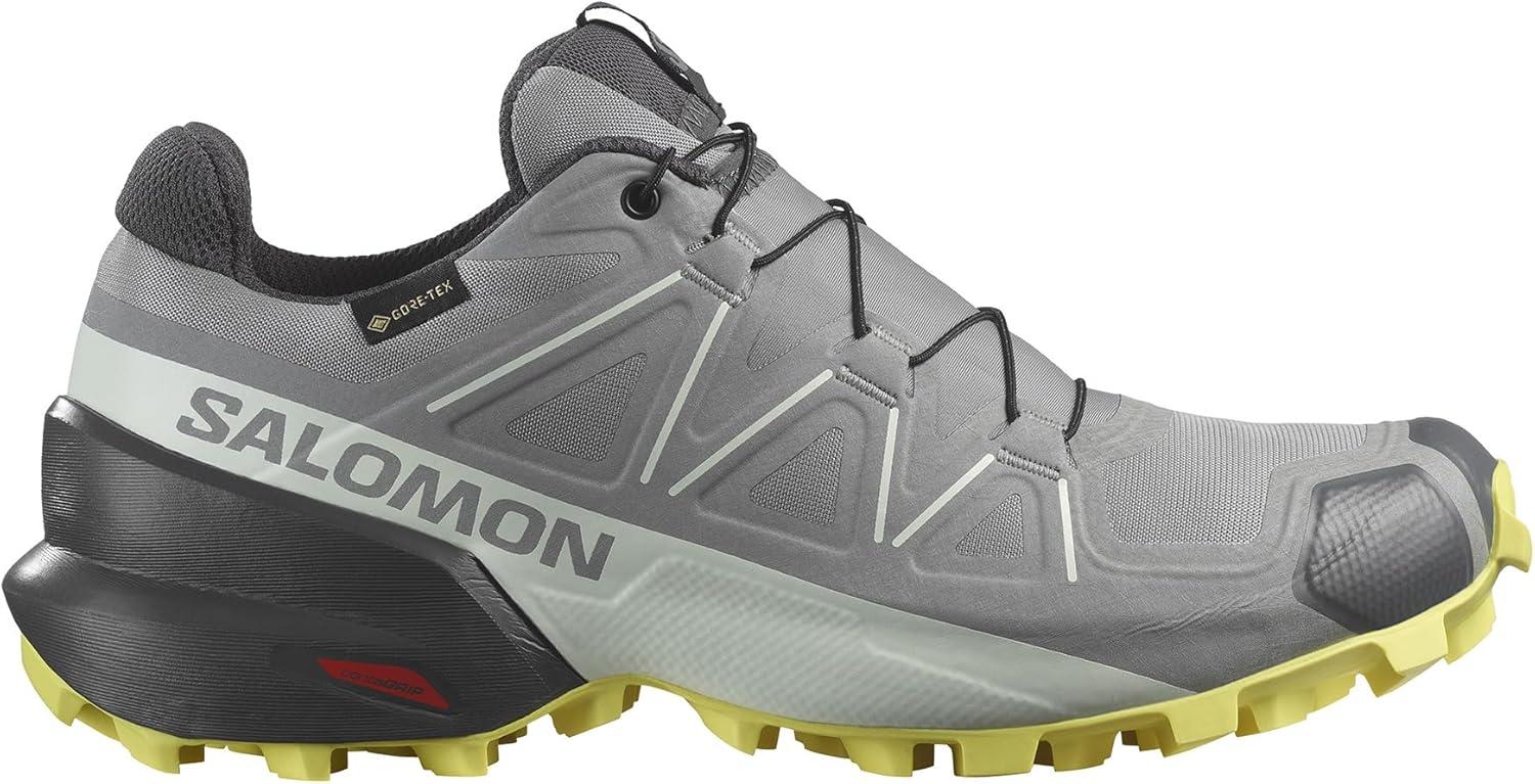 image:imageSalomon Womens Speedcross GTX Waterproof Trail Running ShoesSharkskinClearly AquaSunny Lime