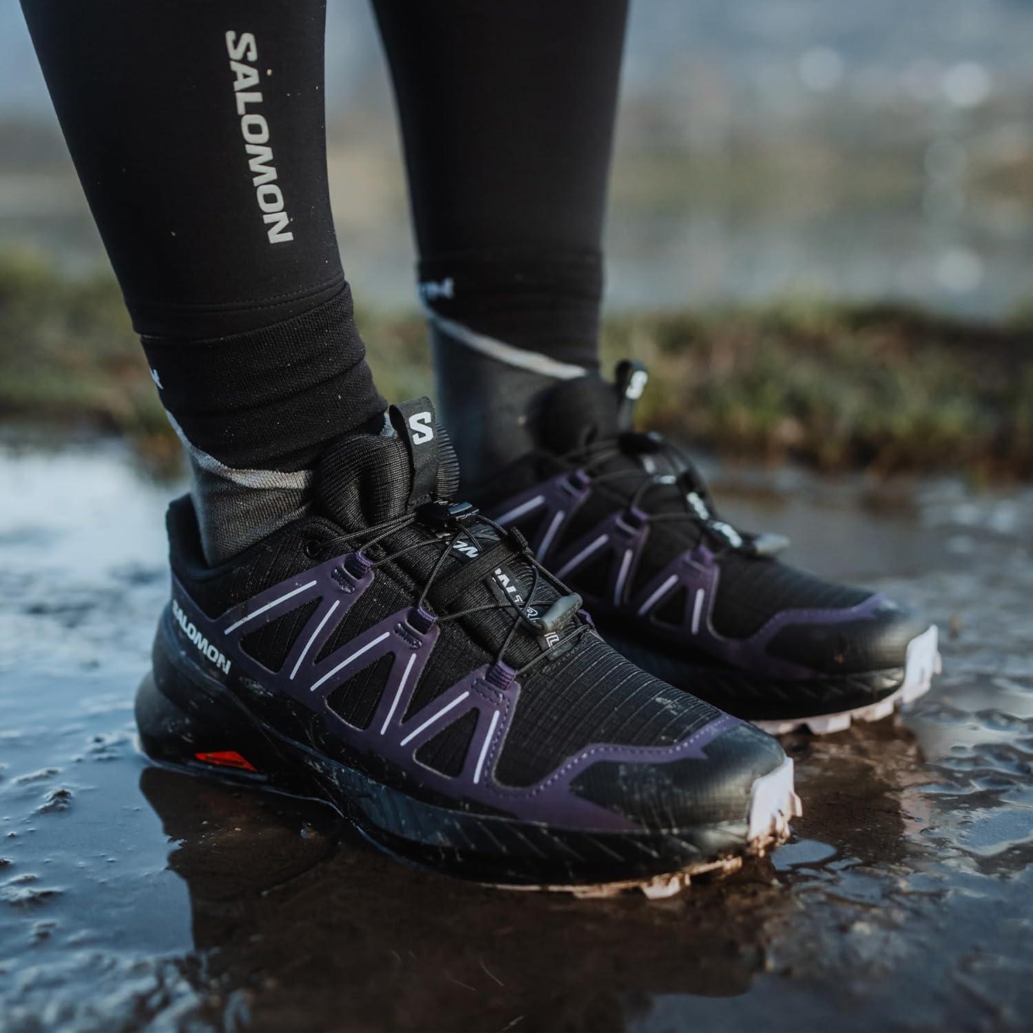 image:imageSalomon Womens Speedcross Peak Trail Running ShoesBlackNightshadeOrchid Petal
