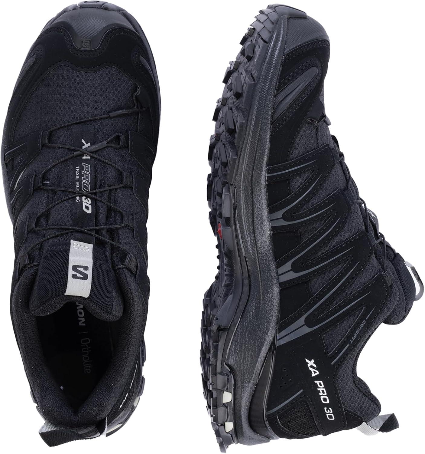 image:imageSalomon Womens XA Pro 3D W Trail Running ShoeBlackBlackMineral Grey