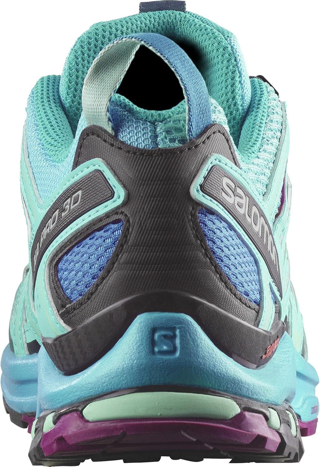 image:imageSalomon Womens XA Pro 3D W Trail Running ShoeBlue CuracaoBluebirdDark Purple
