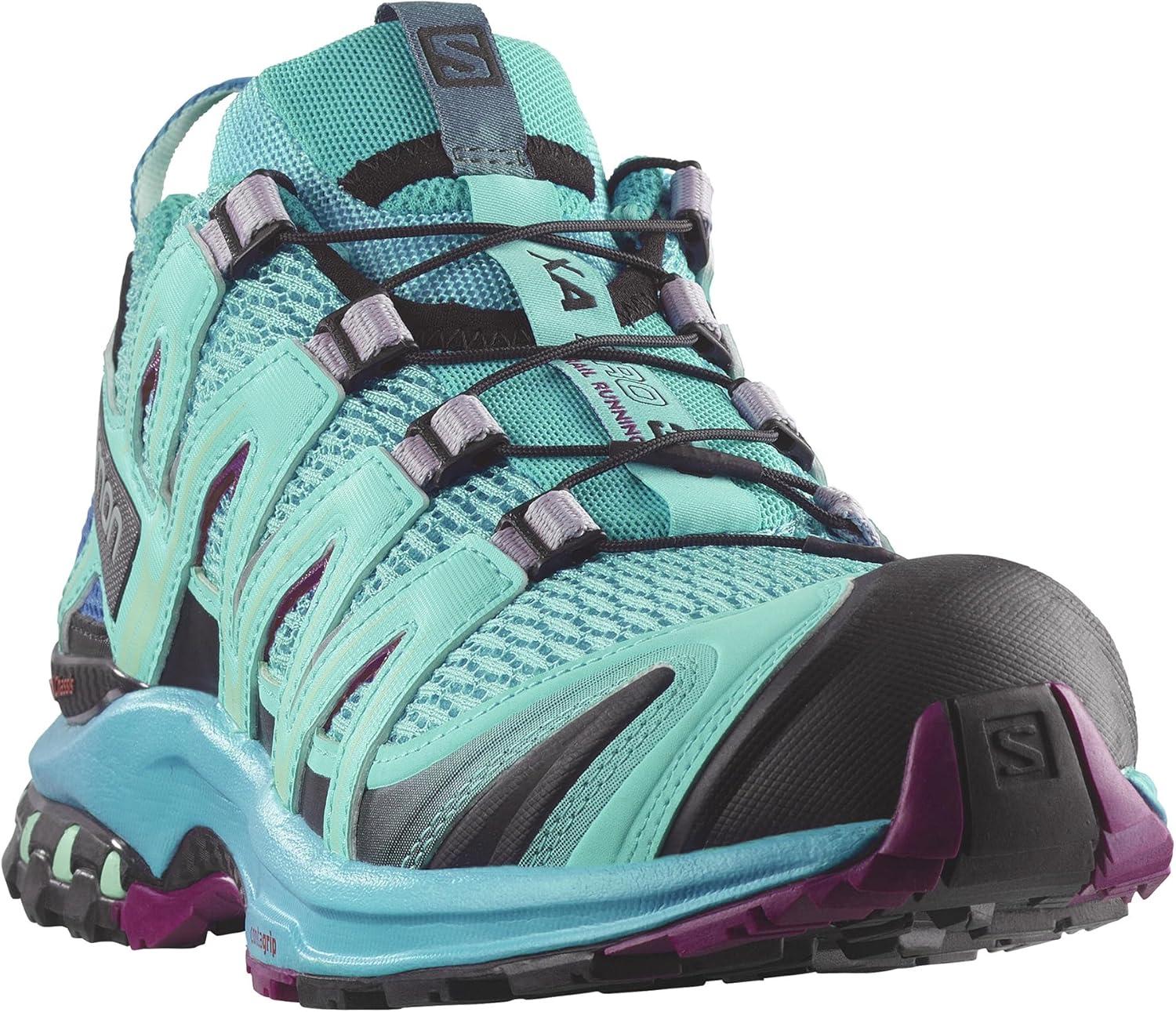 image:imageSalomon Womens XA Pro 3D W Trail Running ShoeBlue CuracaoBluebirdDark Purple