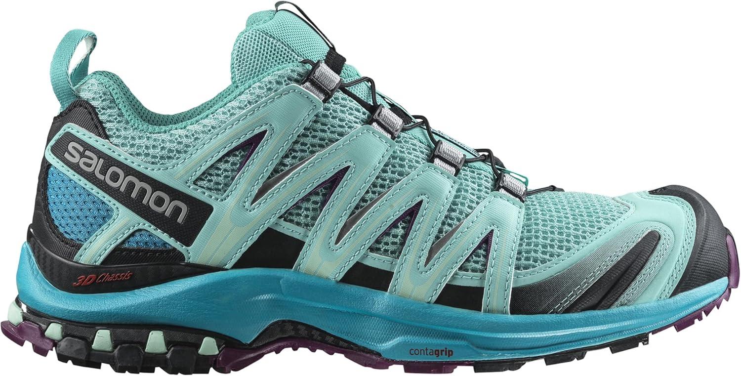 image:imageSalomon Womens XA Pro 3D W Trail Running ShoeBlue CuracaoBluebirdDark Purple
