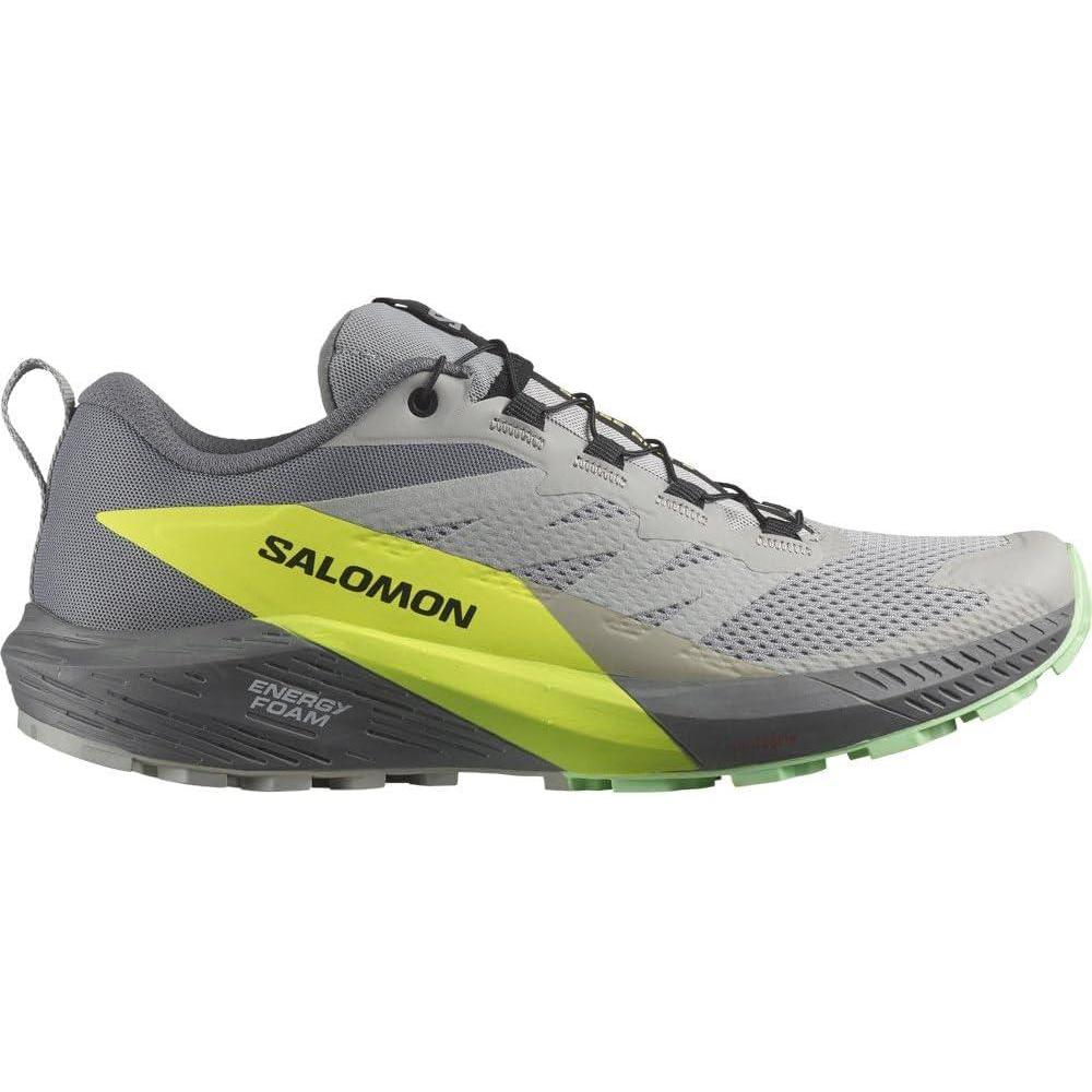 image:imageSalomon Mens Sense Ride 5 Trail Running ShoesAlloy Quiet Shade Safety Yellow
