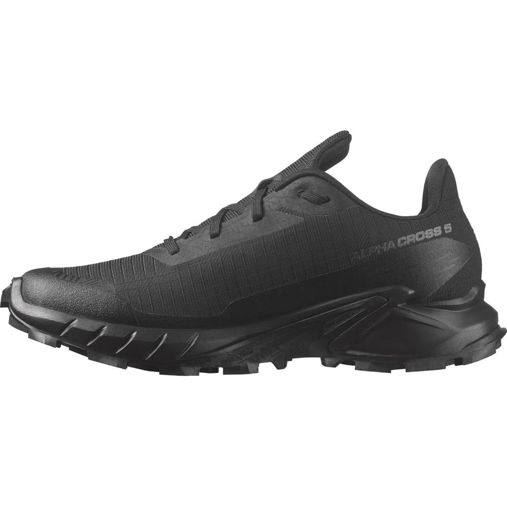 image:imageSalomon Womens ALPHACROSS 5 Trail Running Shoes for WomenBlackBlackEbony