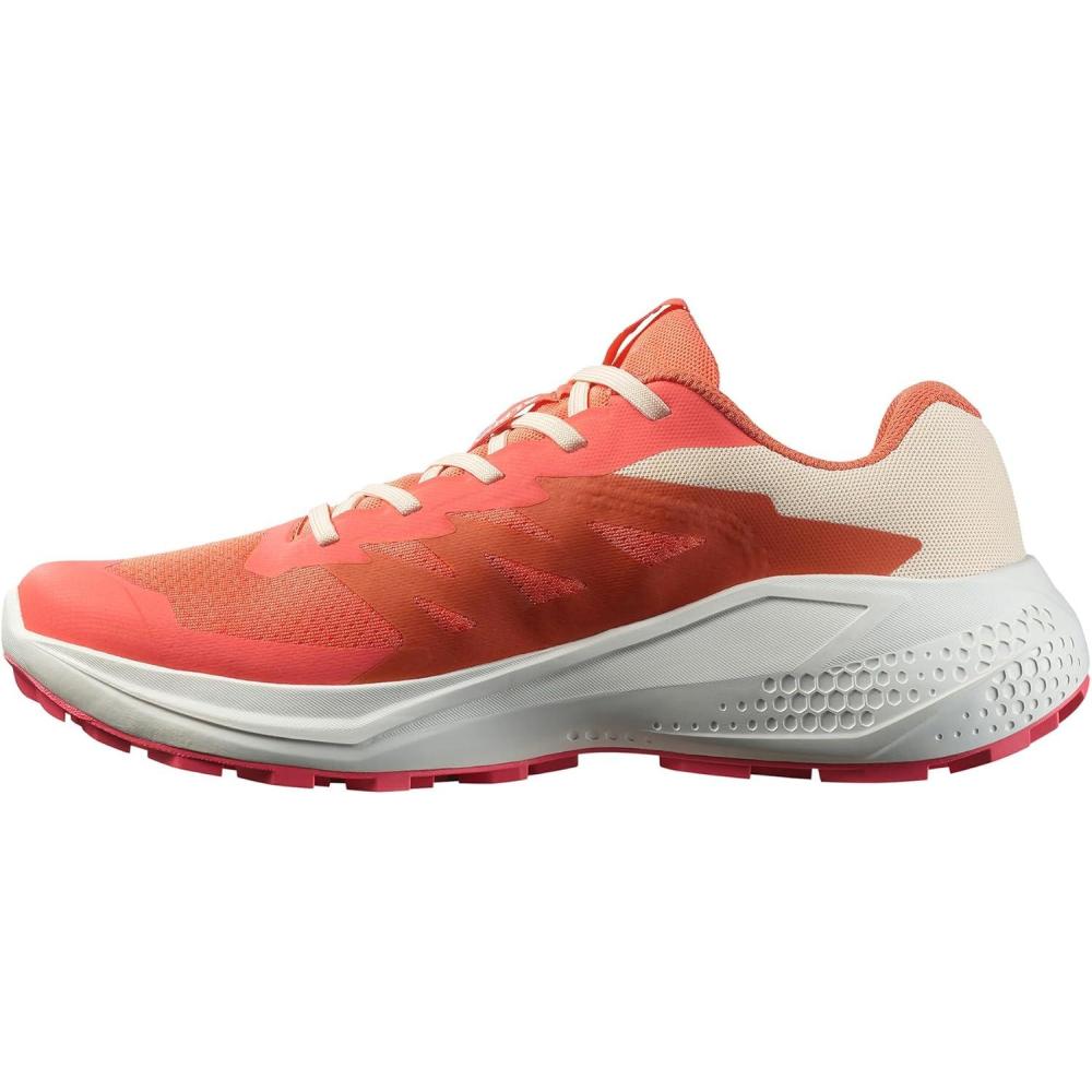 image:imageSalomon Womens Alphaglide Trail Running Shoe Lightweight Cushioning and AllTerrain Grip for Trail Running amp HikingEmberglowWhiteRouge Red