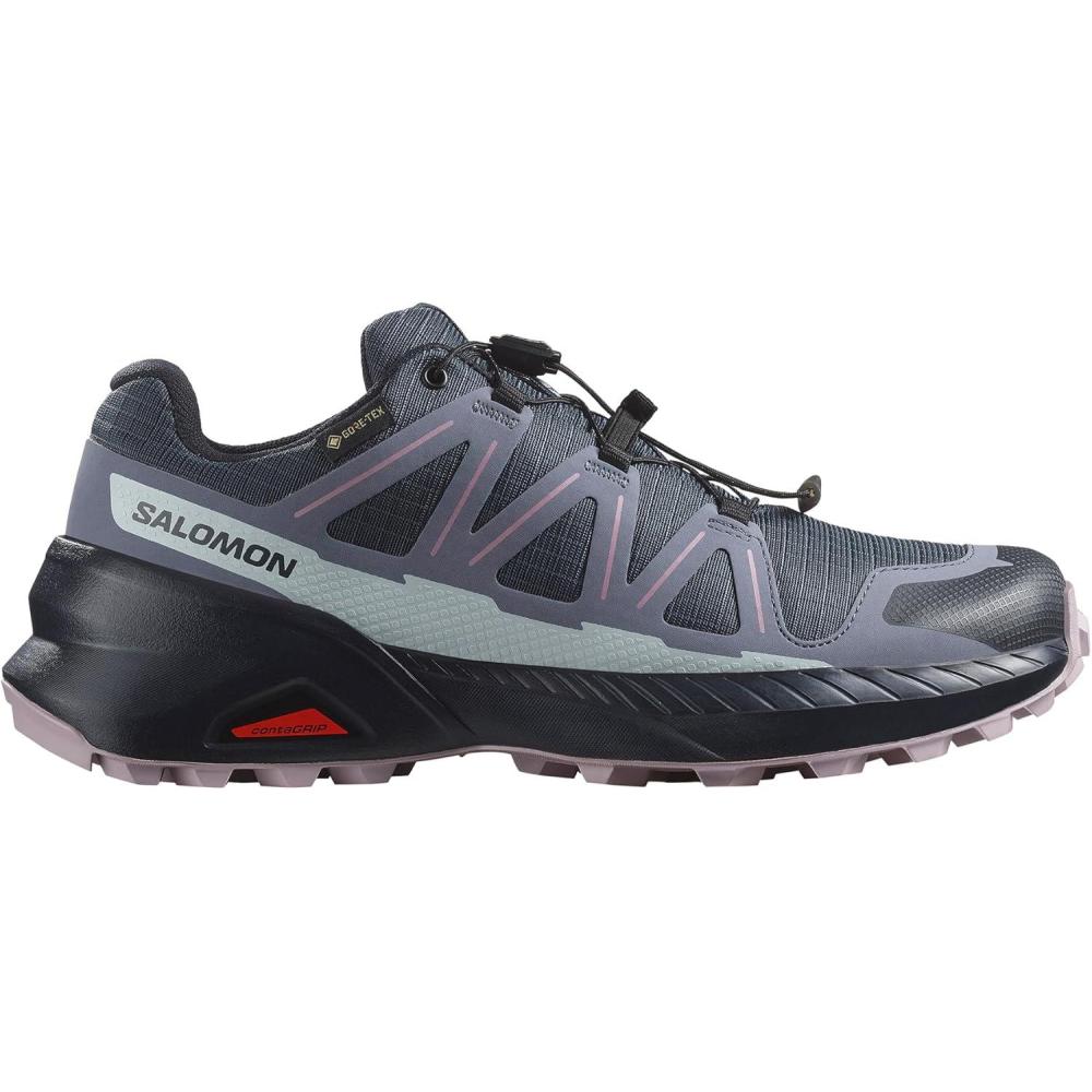 image:imageSalomon Womens Speedcross Peak GoreTex Trail Running Shoe Waterproof AllTerrain Performance for Hiking amp Long Trail SessionsBlue NightsGrisailleNirvana