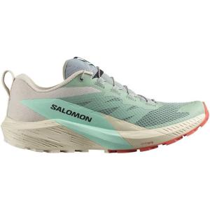 Salomon Men’s Sense Ride 5 Trail Running Shoes(Lily Pad Rainy Day Bleached Aqua)
