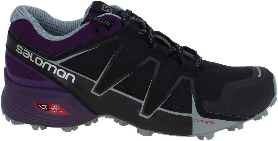 image:imageSalomon Womens XA PRO 3D GoreTex Waterproof Trail Running ShoesBlack Black Acai Lead