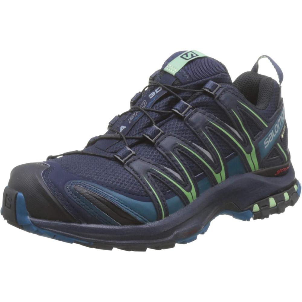 image:imageSalomon Womens XA PRO 3D GoreTex Waterproof Trail Running ShoesBlue Navy Blazer Lyons Blue Spruce Stone