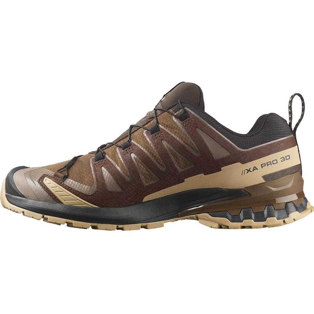 image:imageSalomon Womens XA PRO 3D GoreTex Waterproof Trail Running ShoesDark EarthDesert TanBlack