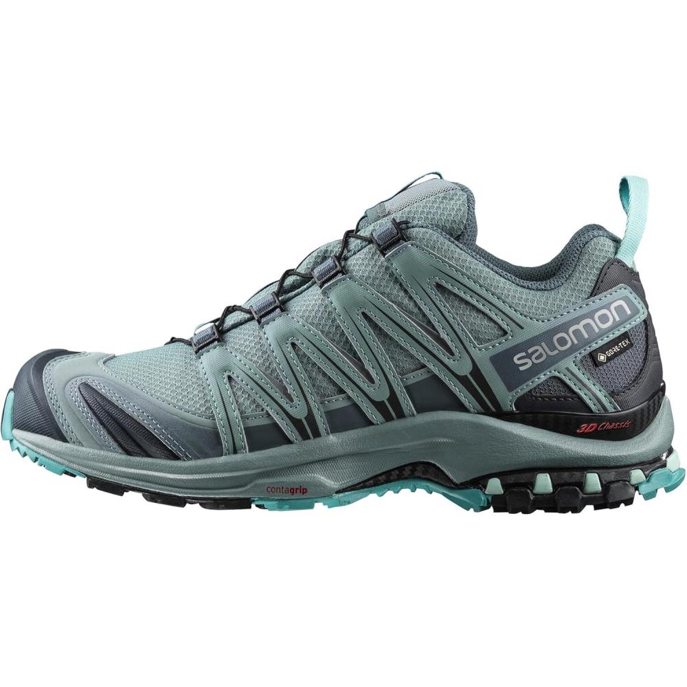 image:imageSalomon Womens XA PRO 3D GoreTex Waterproof Trail Running ShoesLeadStormy WeatherMeadowbrook