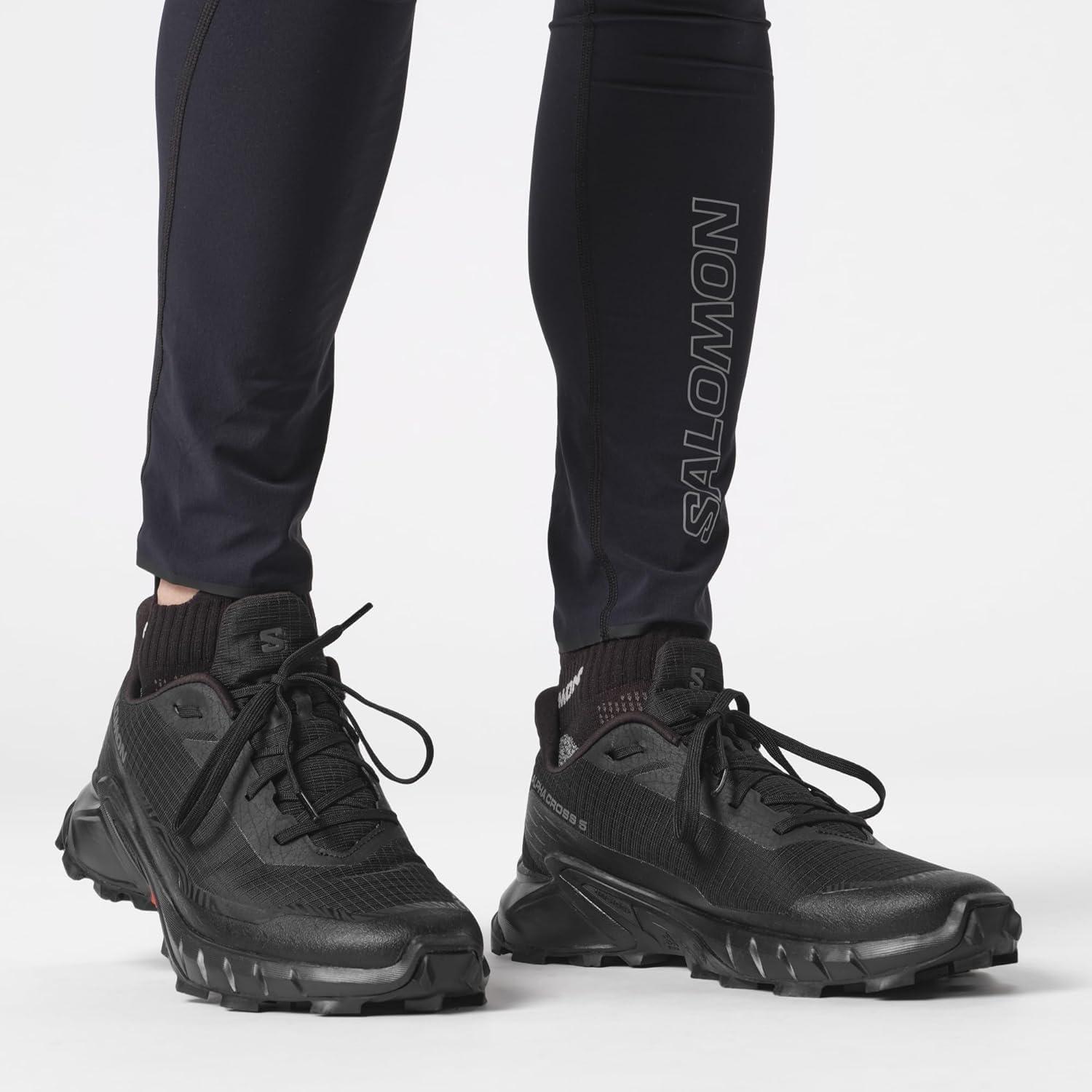 image:imageSalomon Mens Alphacross 5 Trail Running ShoesBlackBlackEbony
