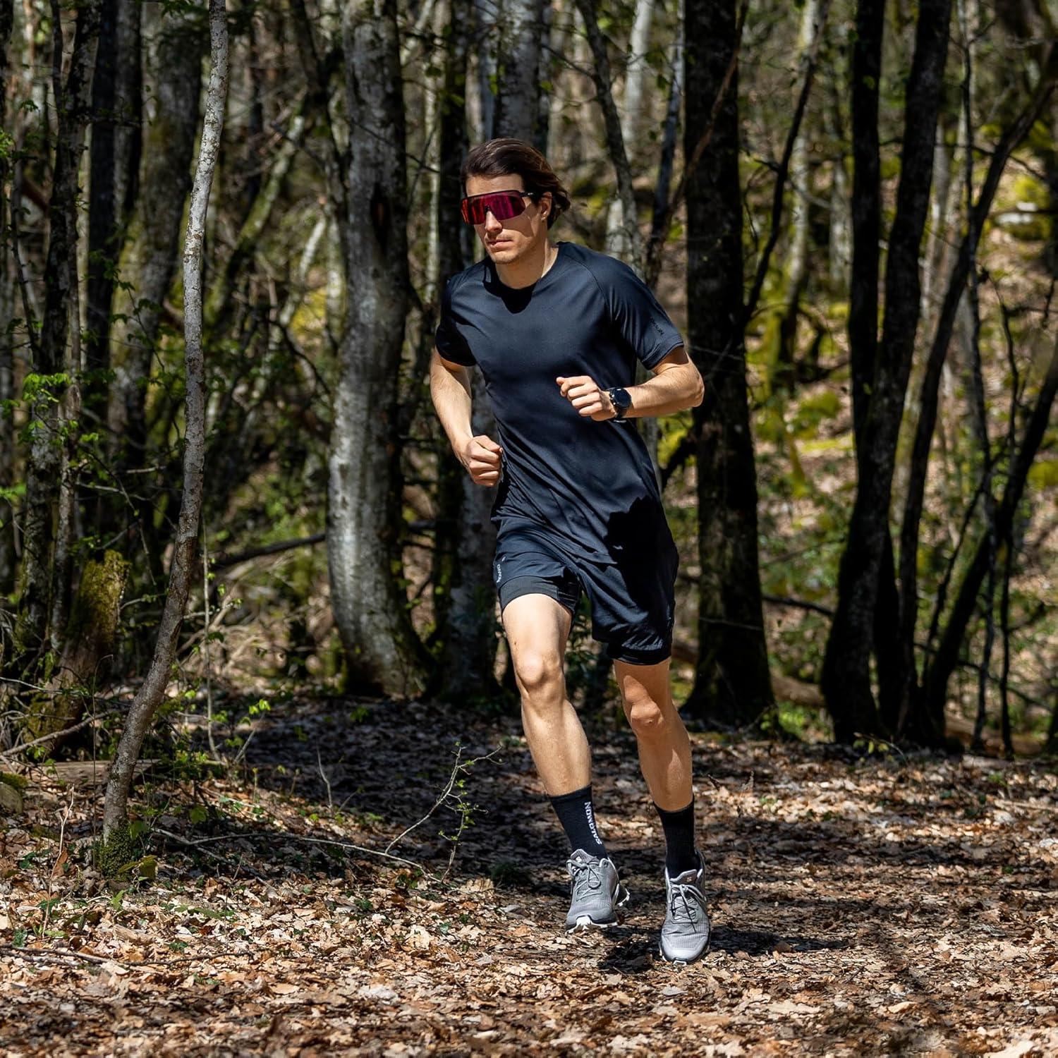 image:imageSalomon Mens Alphacross 5 Trail Running ShoesPewterBlackGhost Gray
