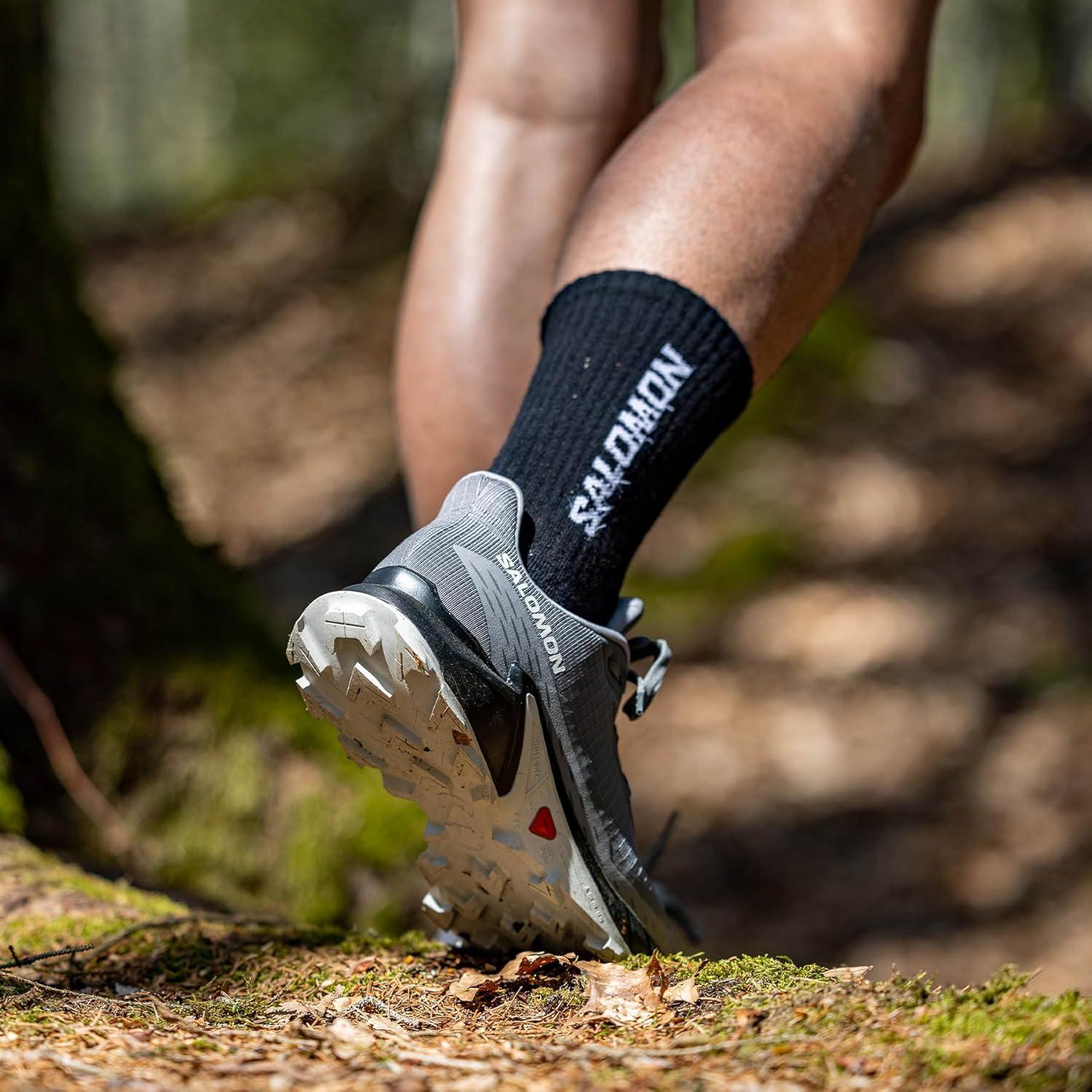 image:imageSalomon Mens Alphacross 5 Trail Running ShoesPewterBlackGhost Gray