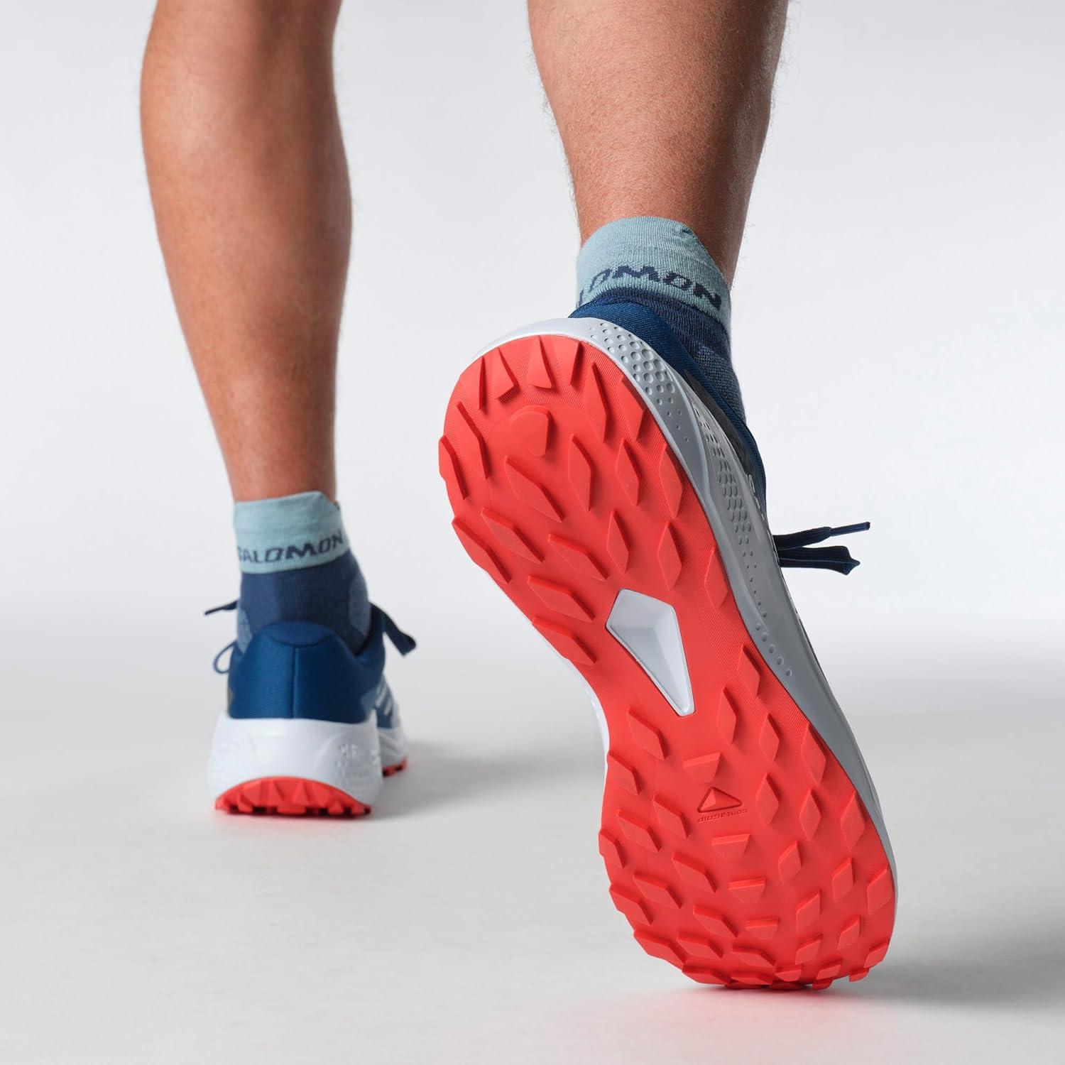 image:imageSalomon Mens Alphaglide Trail Running Shoe Lightweight Cushioning and AllTerrain Grip for Trail Running amp HikingBallad BlueDark BlueFiery Red