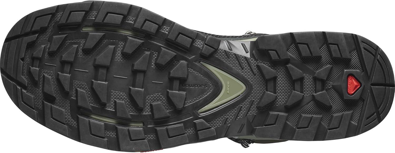 image:imageSalomon Mens Quest Element GoreTex Waterproof Neutral Leather Hiking BootsBlackDeep Lichen GreenOlive Night