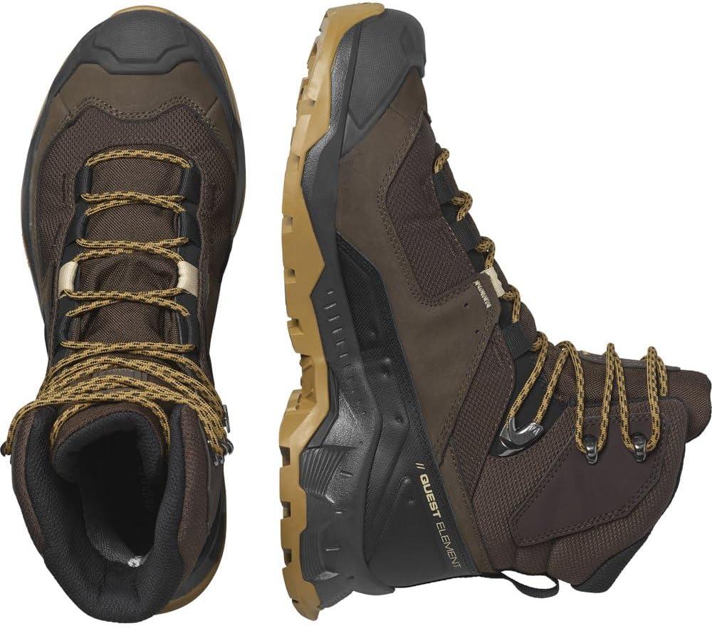 image:imageSalomon Mens Quest Element GoreTex Waterproof Neutral Leather Hiking BootsDelicioso