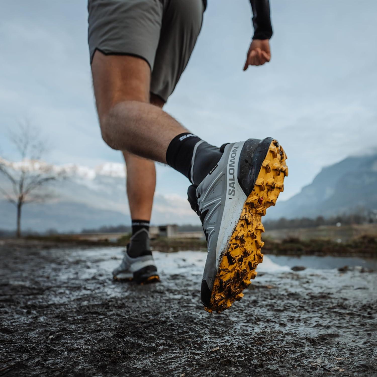 image:imageSalomon Mens Speedcross GTX Waterproof Trail Running ShoesSharkskinBlackLemon