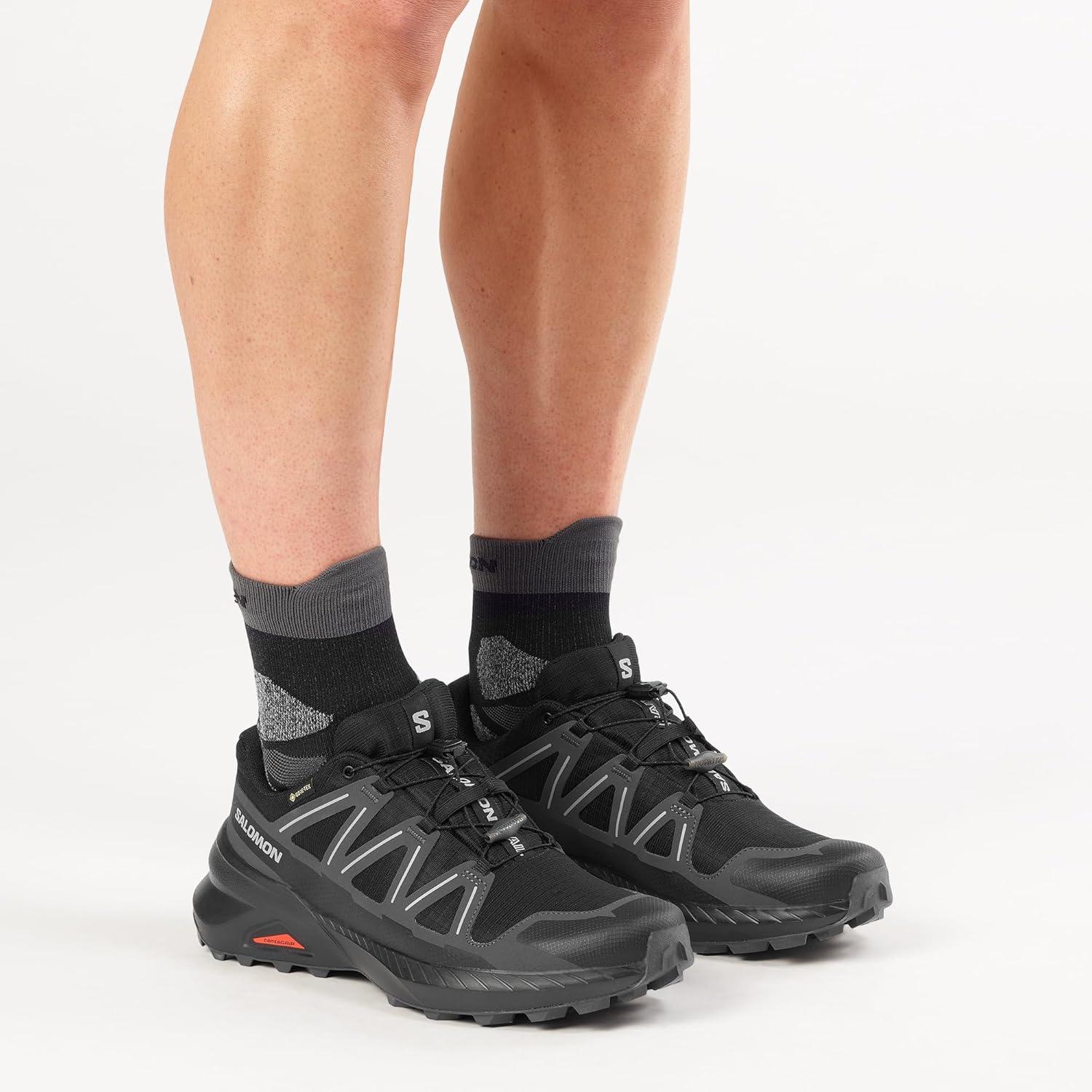 image:imageSalomon Mens Speedcross Peak GoreTex Trail Running Shoe Waterproof AllTerrain Performance for Hiking amp Long Trail SessionsBlackBlackAsphalt
