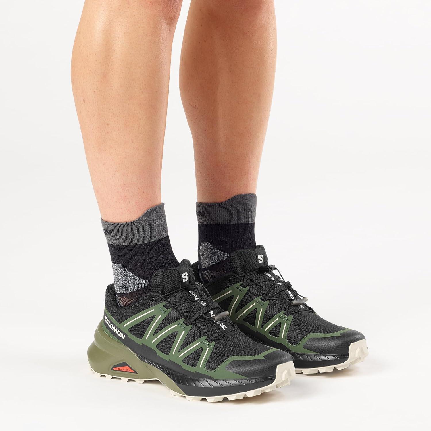 image:imageSalomon Mens Speedcross Peak Trail Running ShoesBlackBlack ForestRainy Day