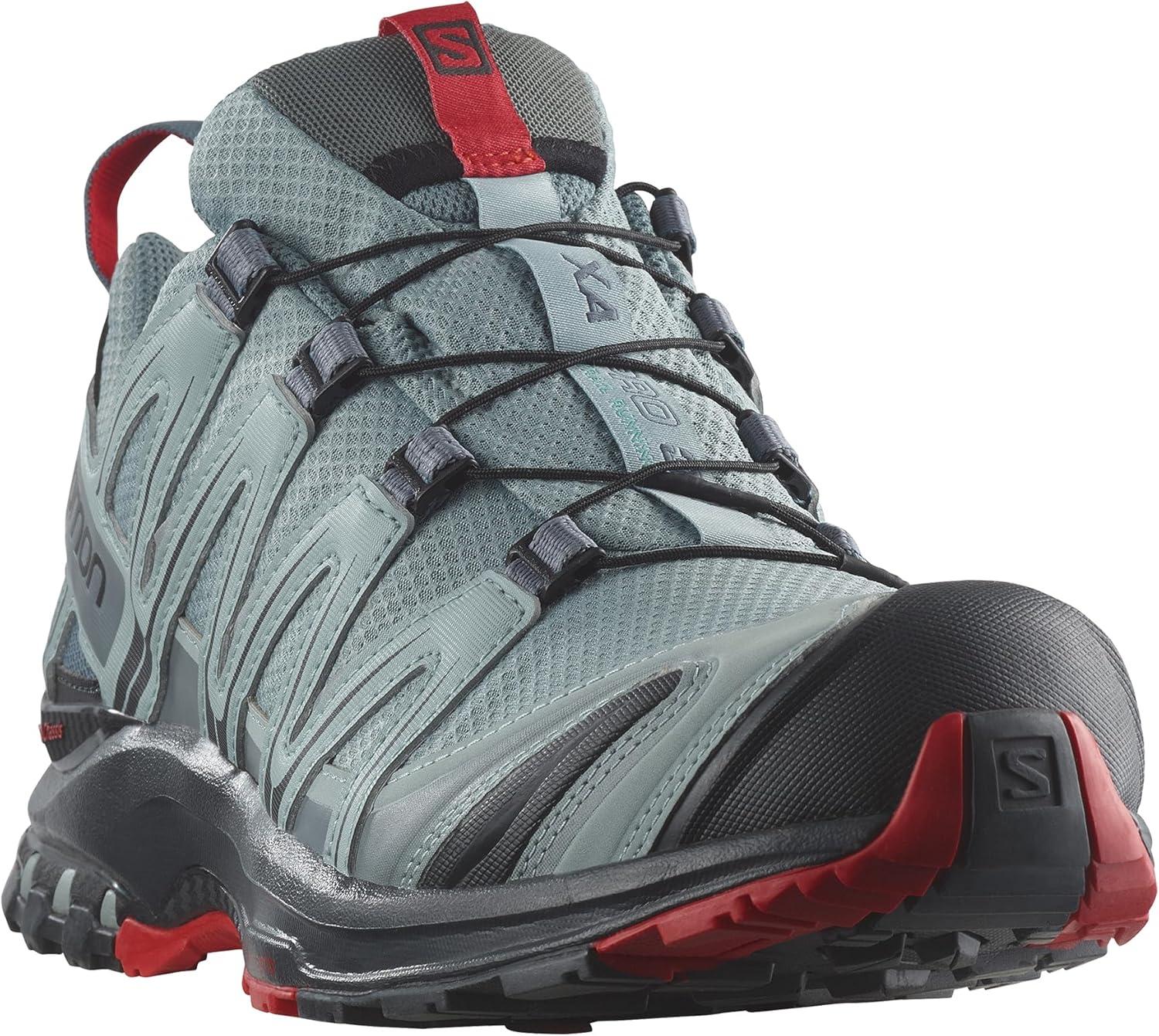 image:imageSalomon Mens XA PRO 3D GoreTex Waterproof Trail Running ShoesLeadBlackBarbados Cherry