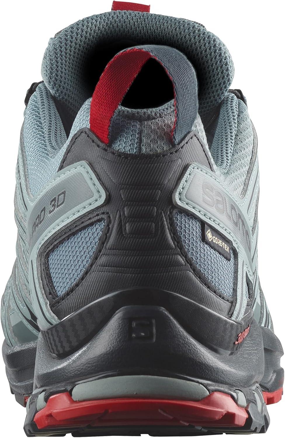 image:imageSalomon Mens XA PRO 3D GoreTex Waterproof Trail Running ShoesLeadBlackBarbados Cherry