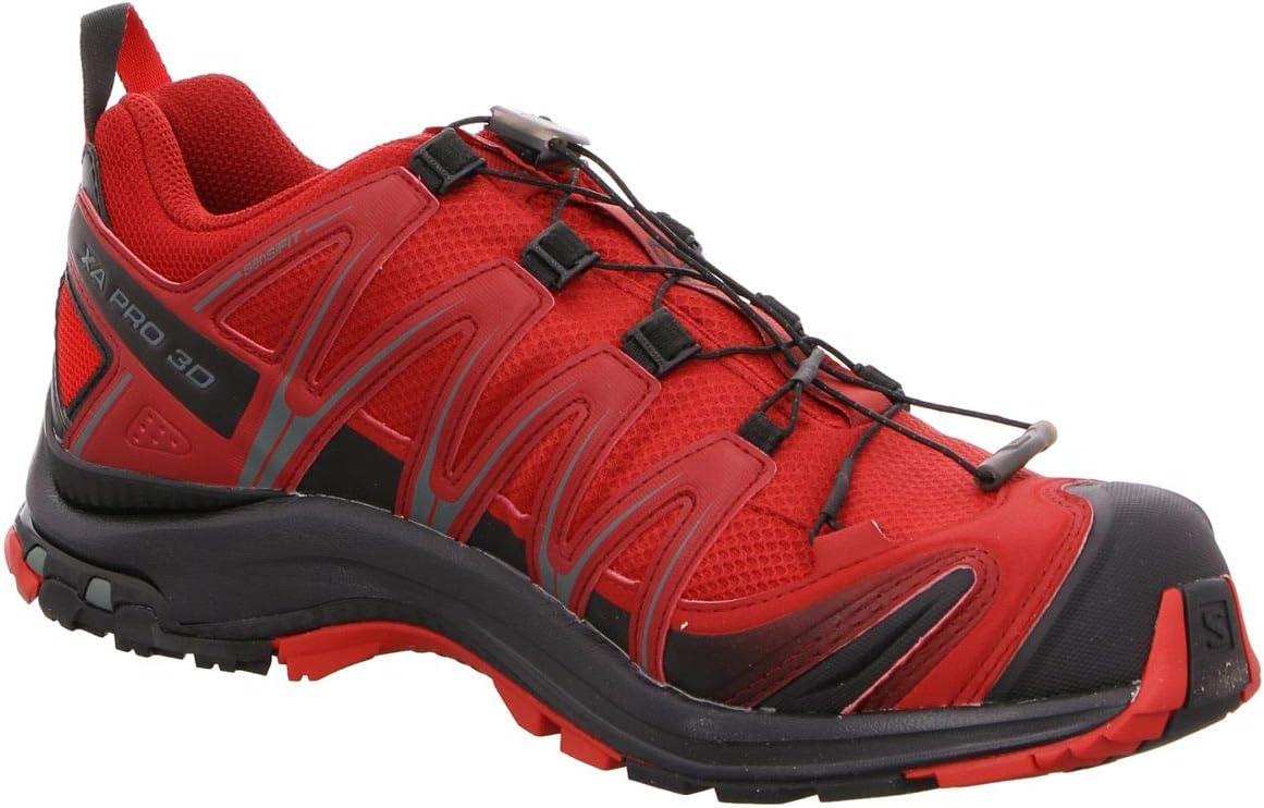 image:imageSalomon Mens XA PRO 3D GoreTex Waterproof Trail Running ShoesRed Red Dahlia Black Barbados Cherry