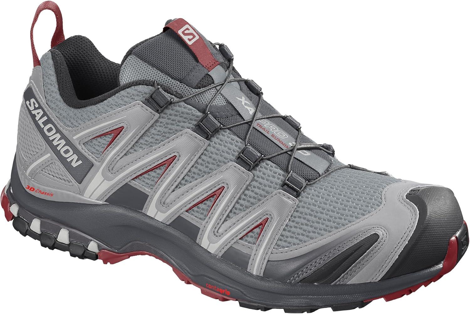 image:imageSalomon Mens XA PRO 3D Trail Running Shoes for MenMonumentEbonyRed Dahlia