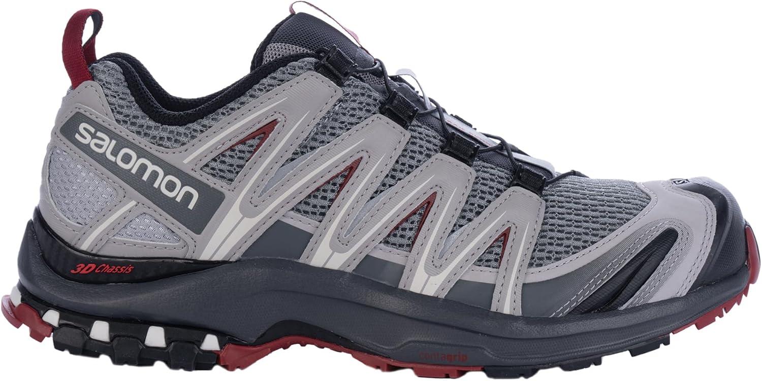 image:imageSalomon Mens XA PRO 3D Trail Running Shoes for MenMonumentEbonyRed Dahlia