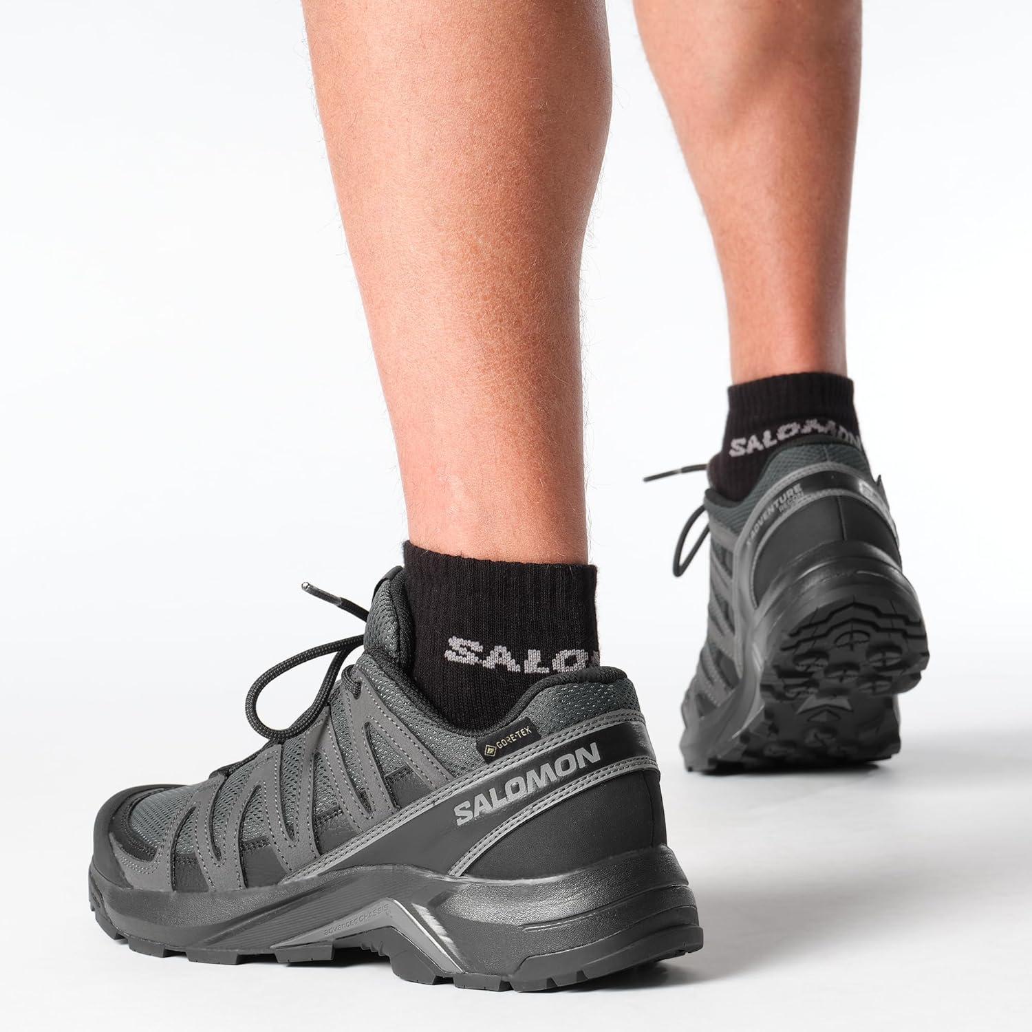 image:imageSalomon Mens XAdventure Recon GoreTex Hiking Shoe Waterproof Traction and Support for Fast Hikes amp Mixed TerrainAsphaltCastlerockBlack