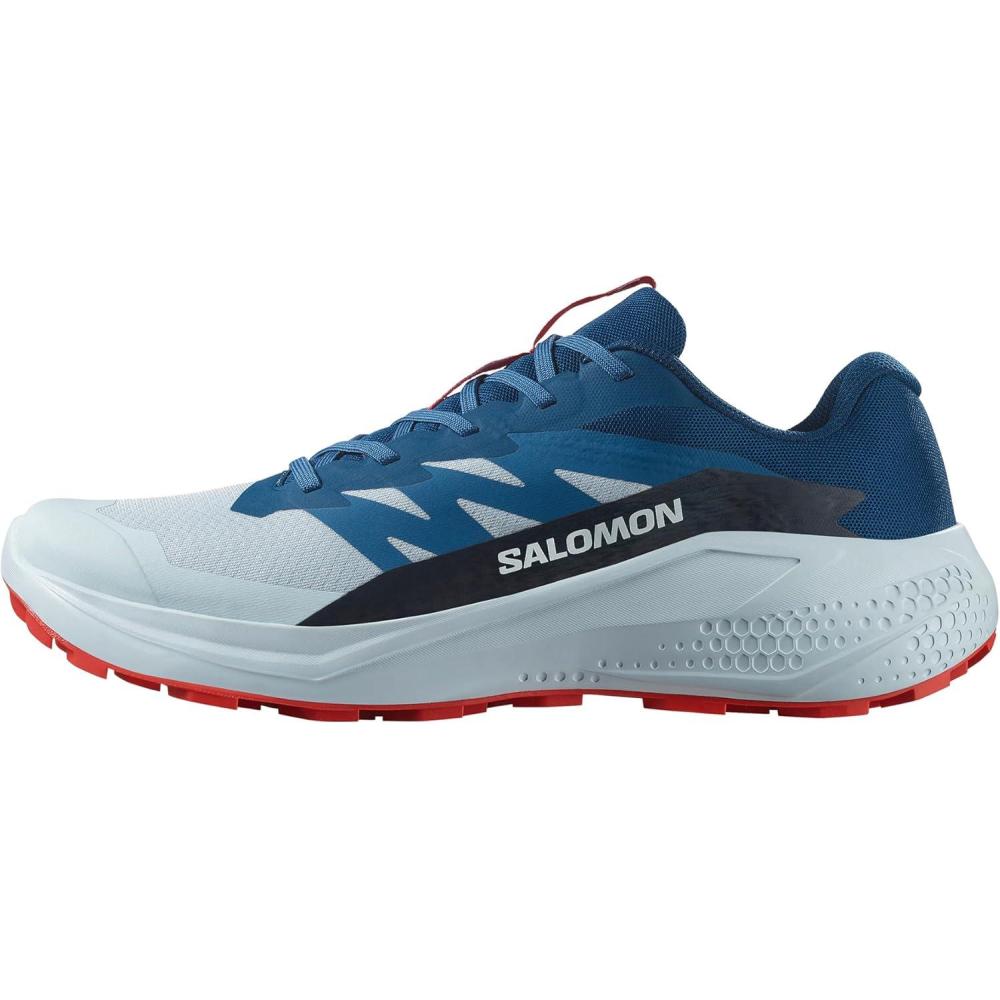 image:imageSalomon Mens Alphaglide Trail Running Shoe Lightweight Cushioning and AllTerrain Grip for Trail Running amp HikingBallad BlueDark BlueFiery Red